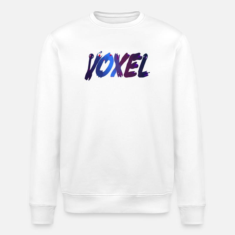 Voxels - Sweat bio ROLLER Stanley/Stella Unisexe - blanc