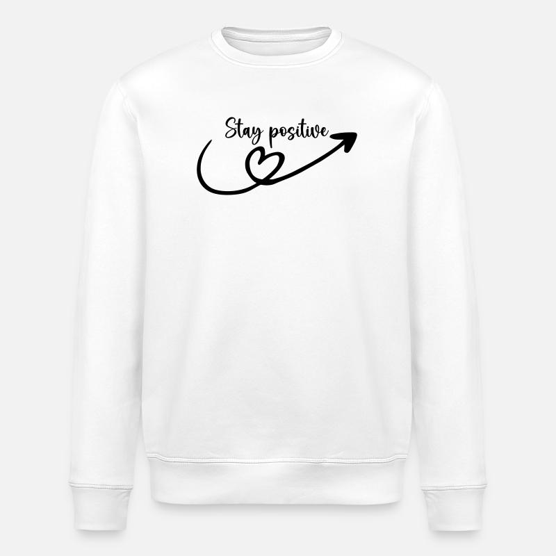 stay positiv - Stanley/Stella Unisex Bio-Sweatshirt ROLLER - Weiß