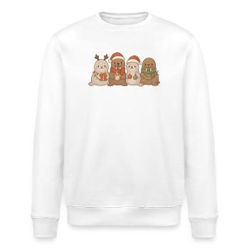 Phoques et morses Enfants Garçons Filles Noël - Sweat bio ROLLER Stanley/Stella Unisexe - blanc - Devant - Nik (191cm)
