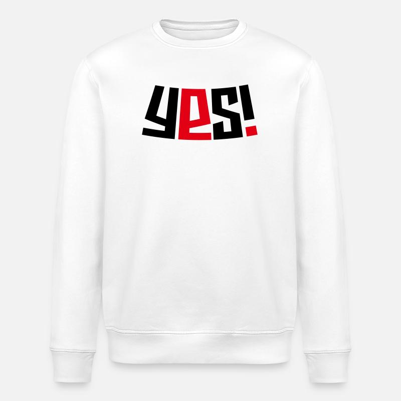 Ja! - Stanley/Stella Unisex Bio-Sweatshirt ROLLER - Weiß