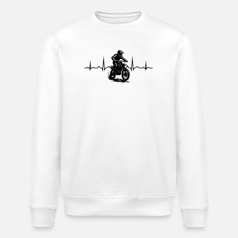 Motocross Adore porter - Sweat bio ROLLER Stanley/Stella Unisexe - blanc