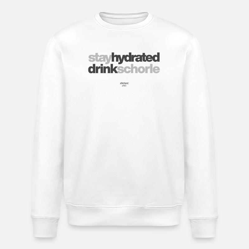 Restez hydraté, boissons spritzer - Sweat bio ROLLER Stanley/Stella Unisexe - blanc