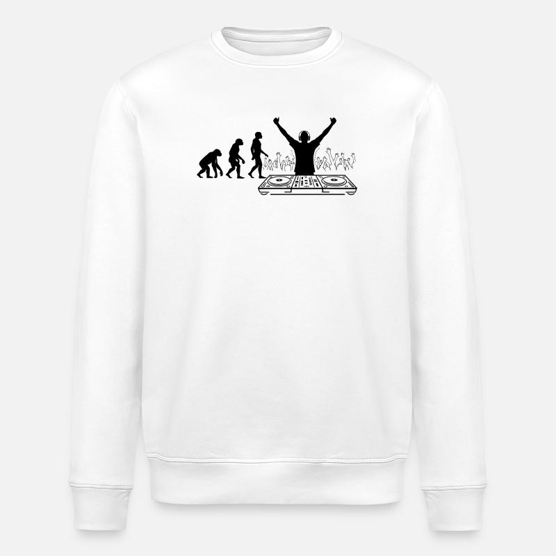 Évolution vers DJ Humor Fun - Sweat bio ROLLER Stanley/Stella Unisexe - blanc