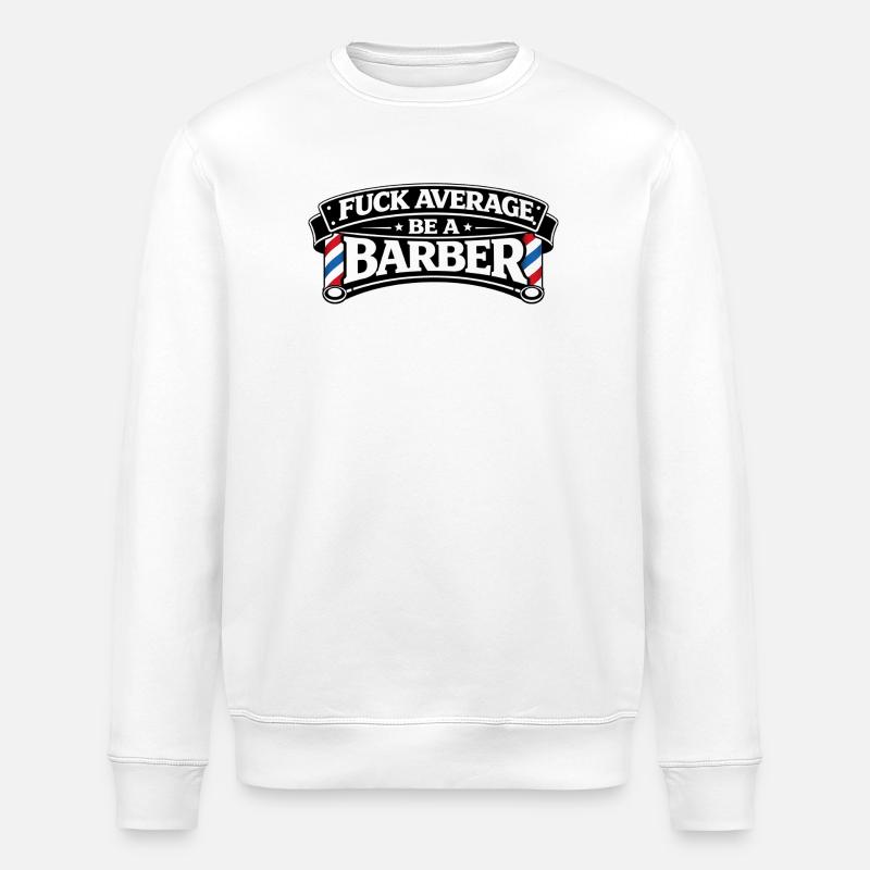 Be a Barber – Stylish non-conformity - Stanley/Stella ROLLER Unisex Organic Sweatshirt - white