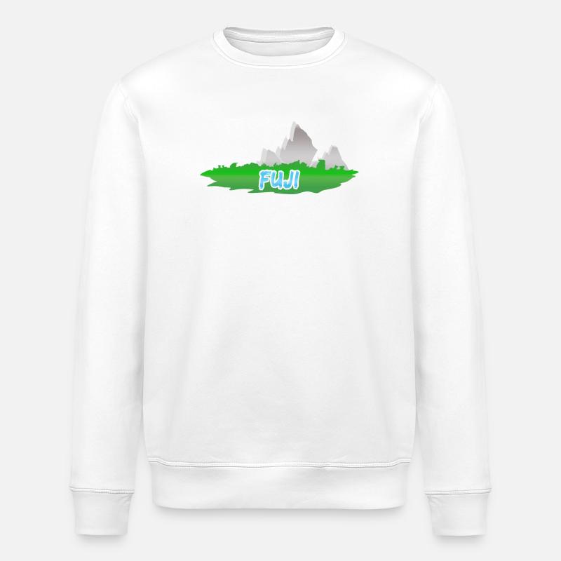 Fuji als Berg - Stanley/Stella Unisex Bio-Sweatshirt ROLLER - Weiß