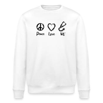 Vet Love - Stanley/Stella ROLLER Unisex Organic Sweatshirt - white - Front - Nik (191cm)