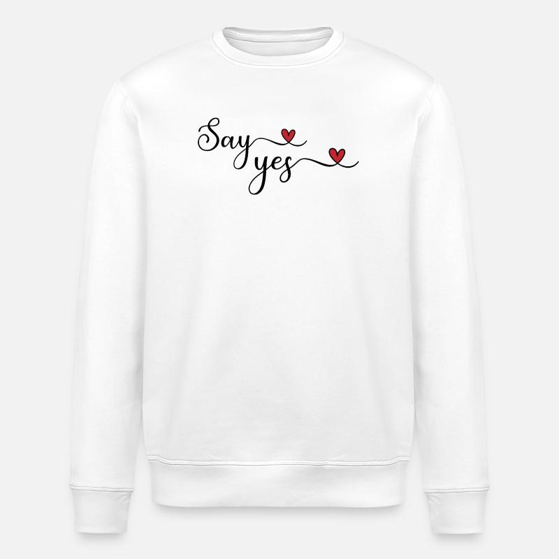 Sag ja - Stanley/Stella Unisex Bio-Sweatshirt ROLLER - Weiß