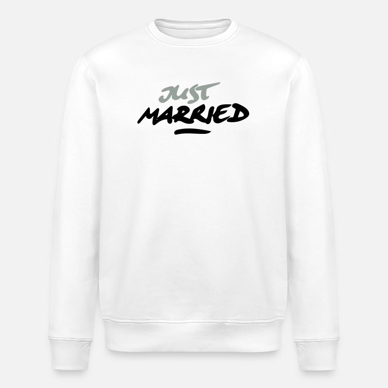 just married 2C - Stanley/Stella Unisex Bio-Sweatshirt ROLLER - Weiß