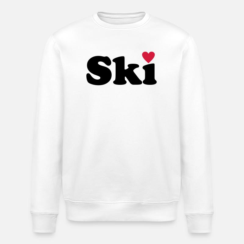 Ski - Sweat bio ROLLER Stanley/Stella Unisexe - blanc