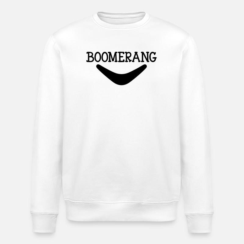 Boomerang - Sweat bio ROLLER Stanley/Stella Unisexe - blanc
