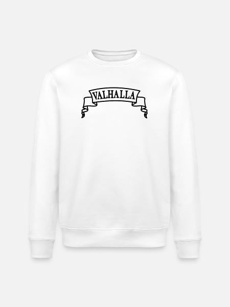 Valhalla in the banner - Stanley/Stella ROLLER Unisex Organic Sweatshirt - white