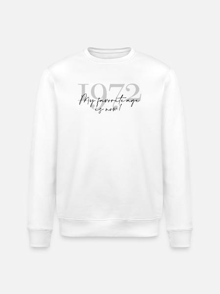Millésime Année 1972 Script - Sweat bio ROLLER Stanley/Stella Unisexe - blanc