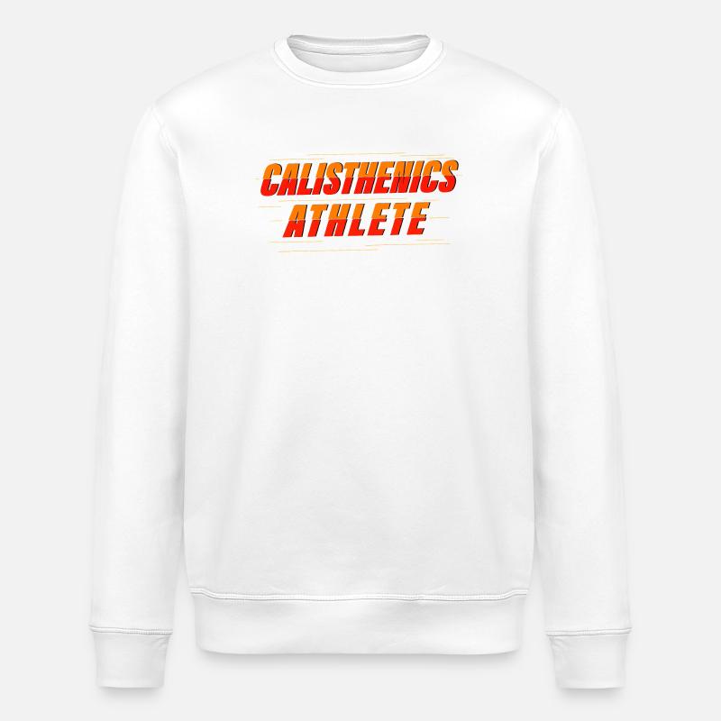 Calisthenics Athlet – Kraftkunst - Stanley/Stella Unisex Bio-Sweatshirt ROLLER - Weiß