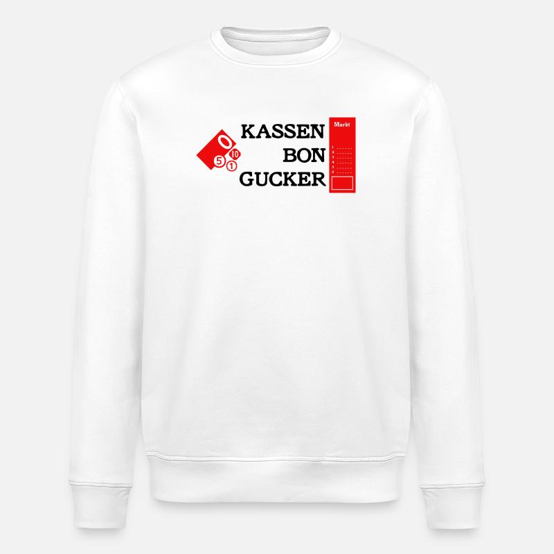 Kassenbongucker - Stanley/Stella Unisex Bio-Sweatshirt ROLLER - Weiß