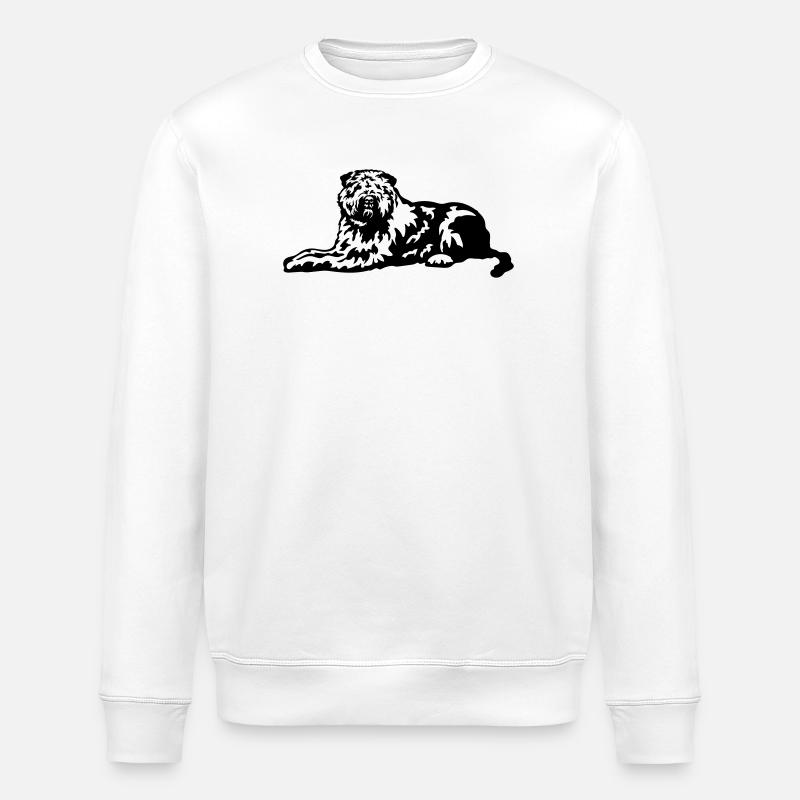 Bouvier de Flandres - Sweat bio ROLLER Stanley/Stella Unisexe - blanc