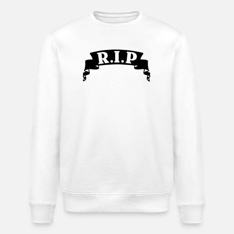 Bannière RIP du ruban - Sweat bio ROLLER Stanley/Stella Unisexe - blanc