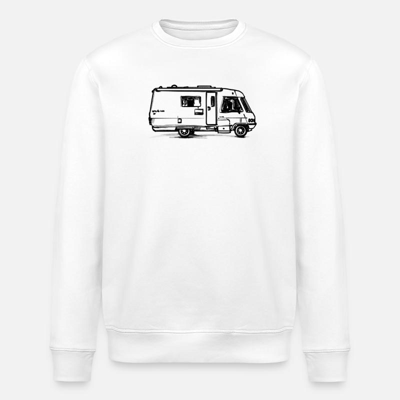 Camping Van - Stanley/Stella ROLLER Unisex Organic Sweatshirt - white