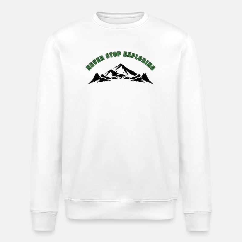 Ne cessez jamais d’explorer - Sweat bio ROLLER Stanley/Stella Unisexe - blanc