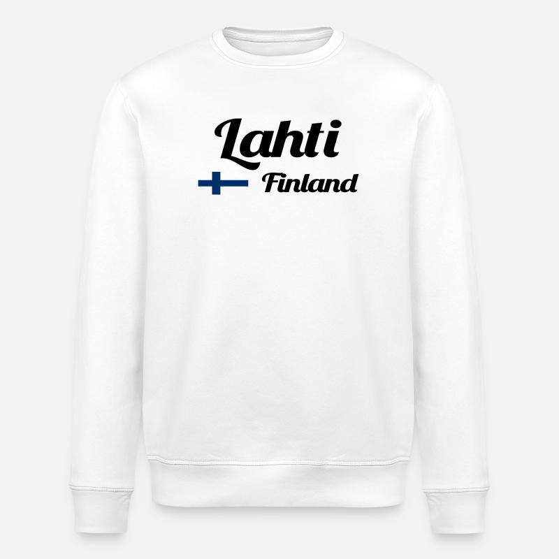 Lahti, Finlande - Imprimés élégants - Sweat bio ROLLER Stanley/Stella Unisexe - blanc