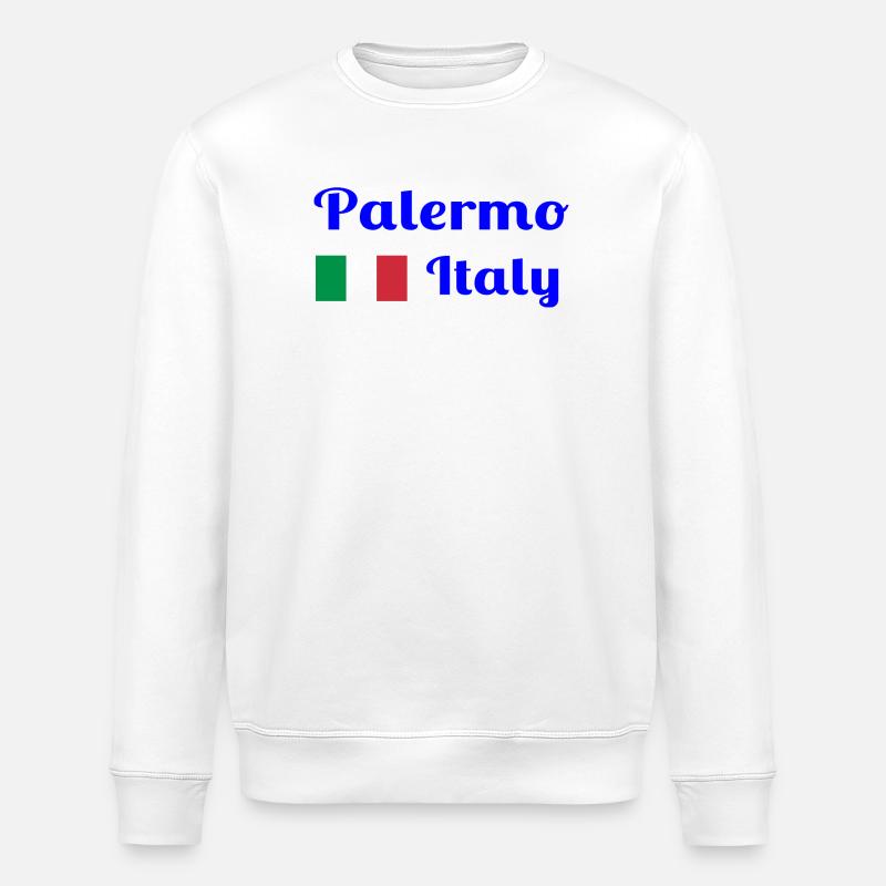Palerme, Italie - Imprimés élégants - Sweat bio ROLLER Stanley/Stella Unisexe - blanc