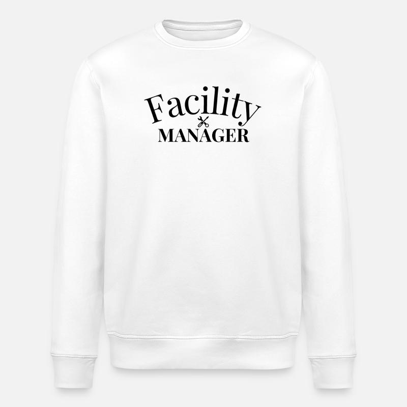 Facility Manager - Stanley/Stella ROLLER Unisex Organic Sweatshirt - white