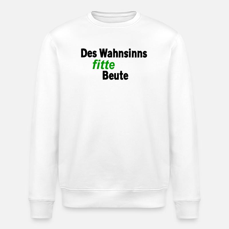 Insanely fit prey - Stanley/Stella ROLLER Unisex Organic Sweatshirt - white