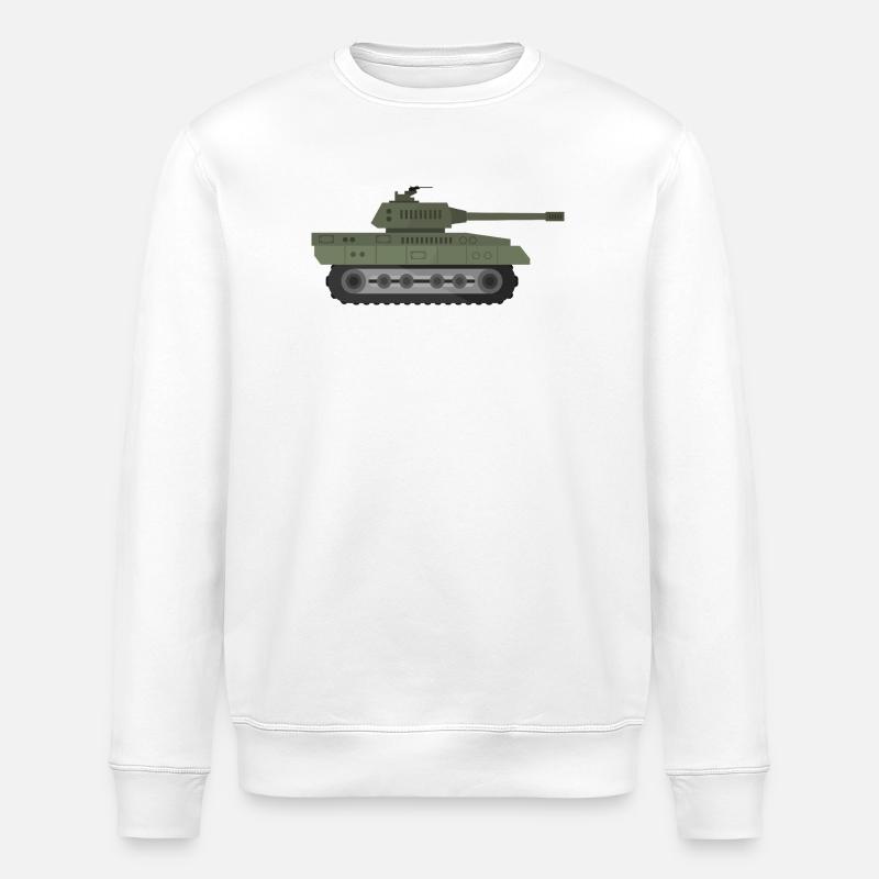 Militärpanzer - Stanley/Stella Unisex Bio-Sweatshirt ROLLER - Weiß