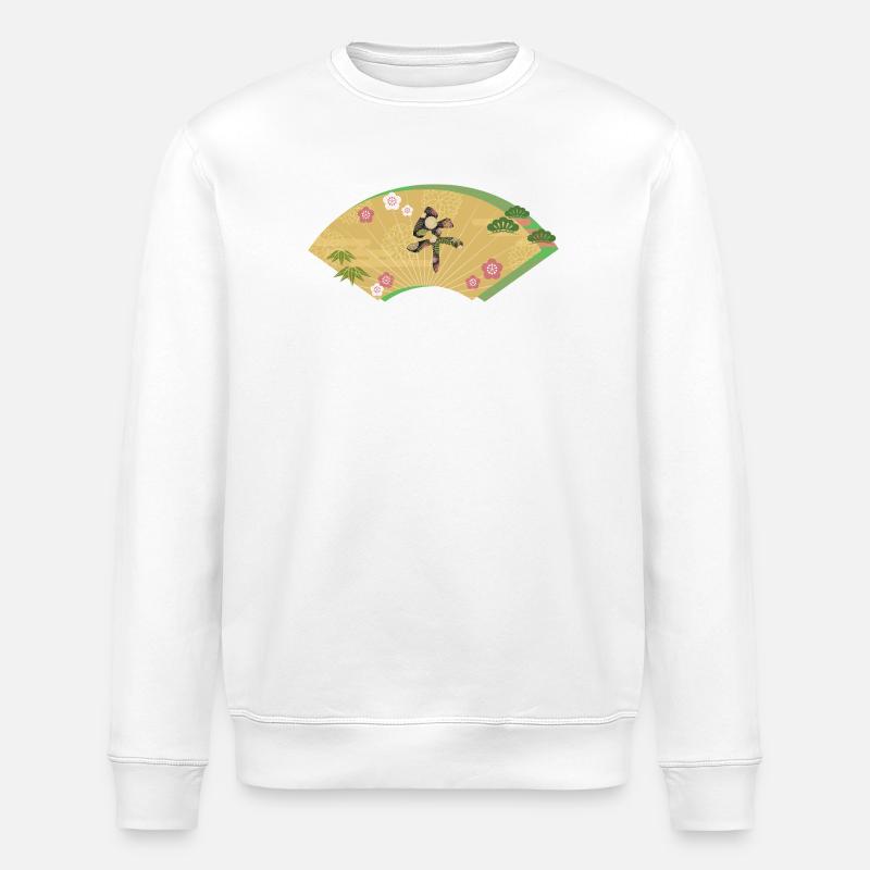Fan Art japonais élégant 2026 - Sweat bio ROLLER Stanley/Stella Unisexe - blanc