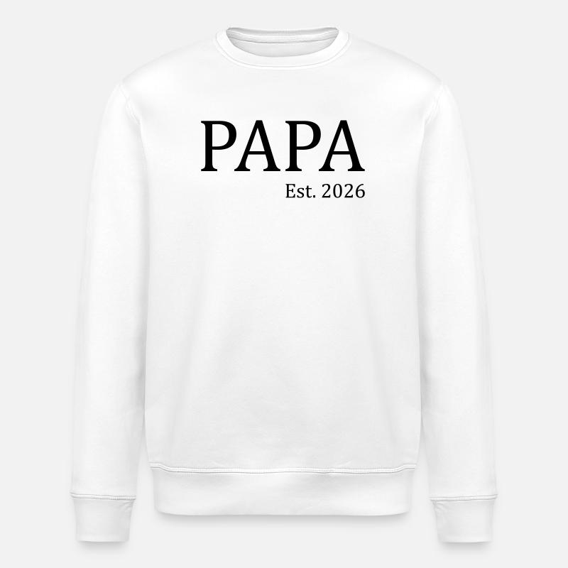 Papa 26 - Sweat bio ROLLER Stanley/Stella Unisexe - blanc