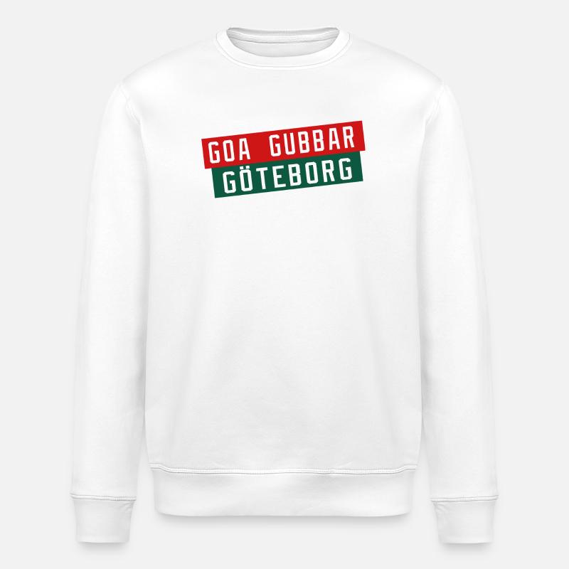 Göteborg Goa Gubbar - Sweat bio ROLLER Stanley/Stella Unisexe - blanc