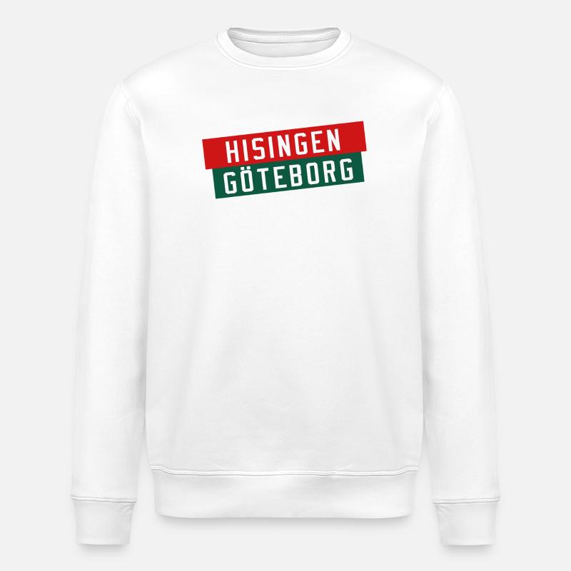 Drapeau de Hisingen Göteborg - Sweat bio ROLLER Stanley/Stella Unisexe - blanc