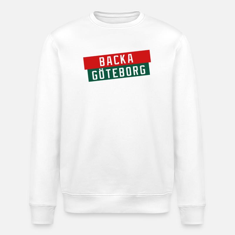 Backa Göteborg Diagonaltext - Sweat bio ROLLER Stanley/Stella Unisexe - blanc