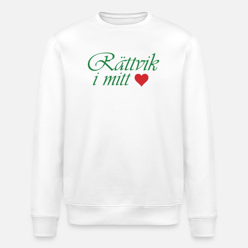Rättvik in meinem Herzen - Stanley/Stella Unisex Bio-Sweatshirt ROLLER - Weiß