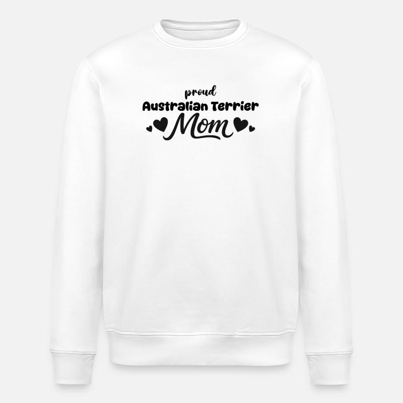 Fière mère Aussie Terrier, Australienne - Sweat bio ROLLER Stanley/Stella Unisexe - blanc