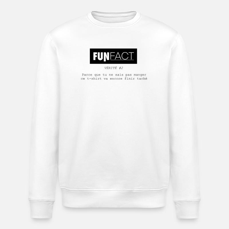 FUNFact_-2 - Sweat bio ROLLER Stanley/Stella Unisexe - blanc