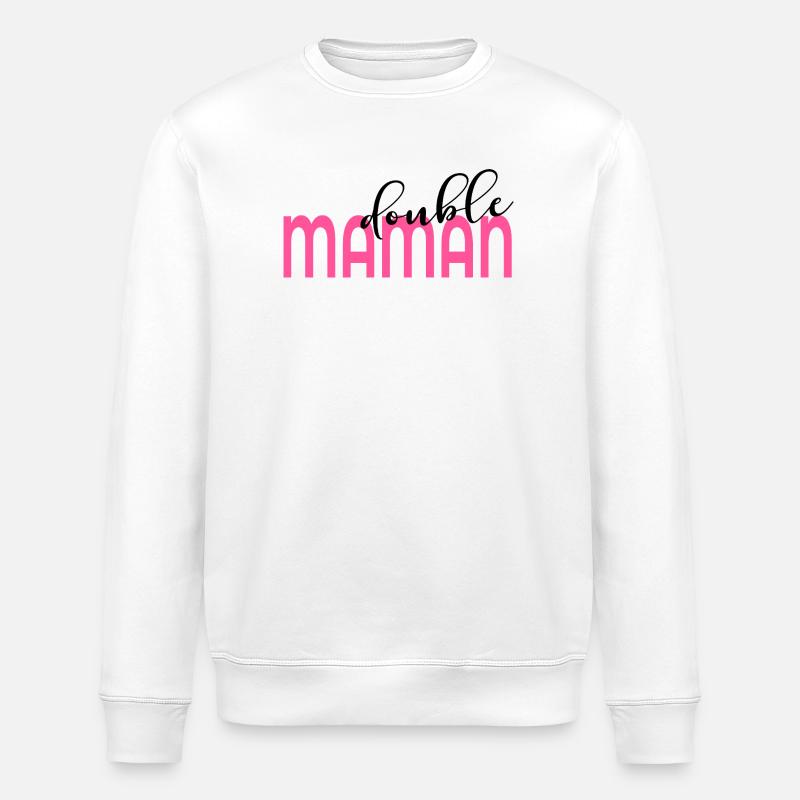 Mutter von zwei Kindern - Stanley/Stella Unisex Bio-Sweatshirt ROLLER - Weiß