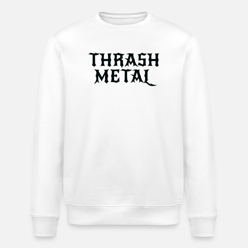 Thrash Metal Logo Tee - Sweat bio ROLLER Stanley/Stella Unisexe - blanc