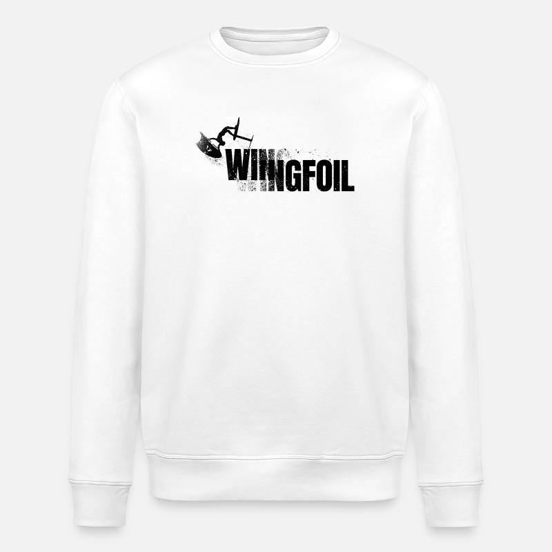 LETTRAGE EN AILE - Sweat bio ROLLER Stanley/Stella Unisexe - blanc