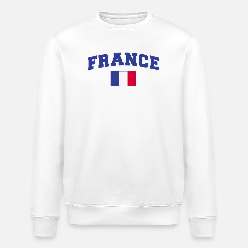 Frankreich Fan - Stanley/Stella Unisex Bio-Sweatshirt ROLLER - Weiß