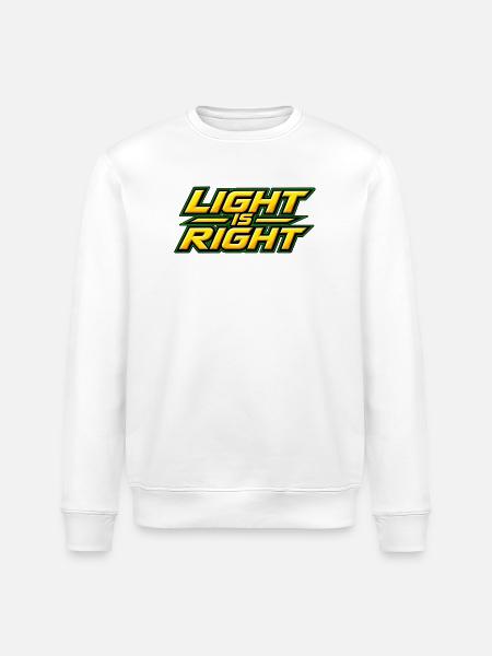 Light is right - Stanley/Stella ROLLER Unisex Organic Sweatshirt - white