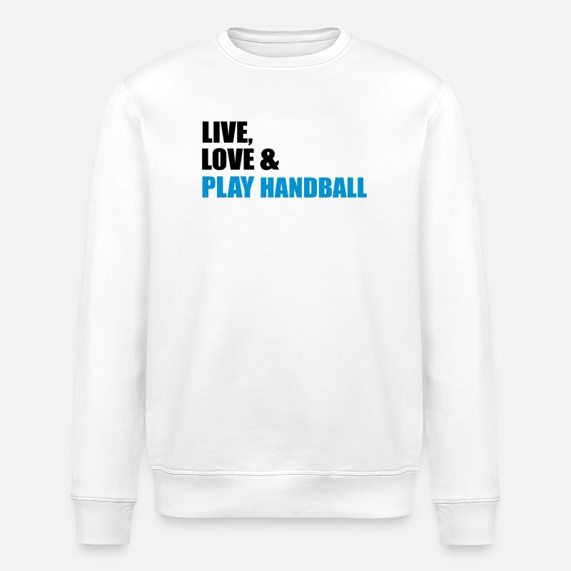 Handball - Stanley/Stella Unisex Bio-Sweatshirt ROLLER - Weiß
