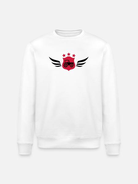 Farming / Landwirtschaft / Agriculture - Stanley/Stella ROLLER Unisex Organic Sweatshirt - white