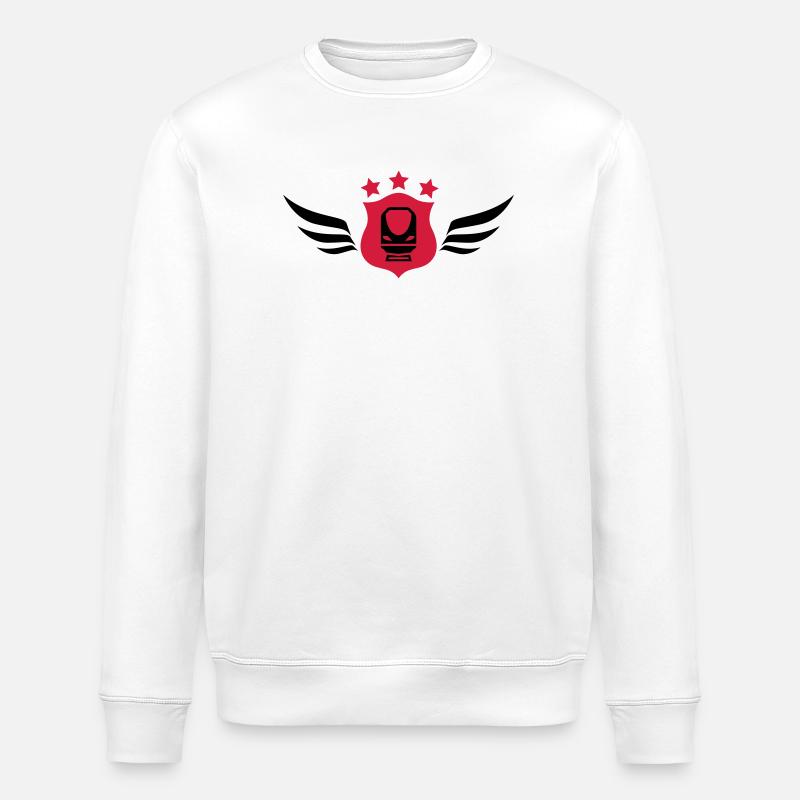 Eisenbahner / Eisenbahnen / Eisenbahn / Bahn - Stanley/Stella Unisex Bio-Sweatshirt ROLLER - Weiß