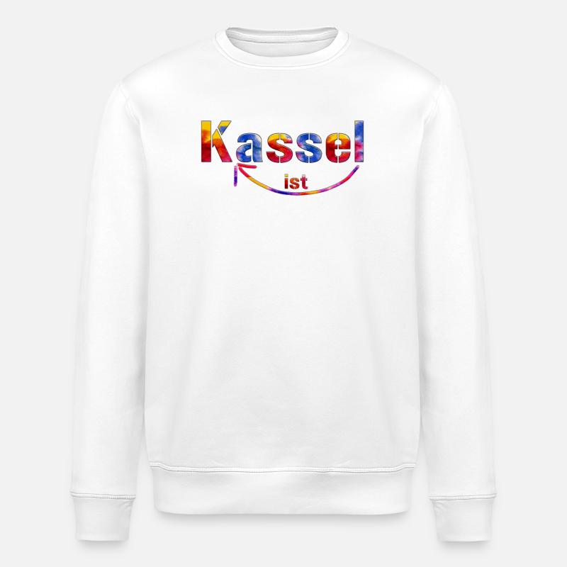 Kassel is great - Stanley/Stella ROLLER Unisex Organic Sweatshirt - white
