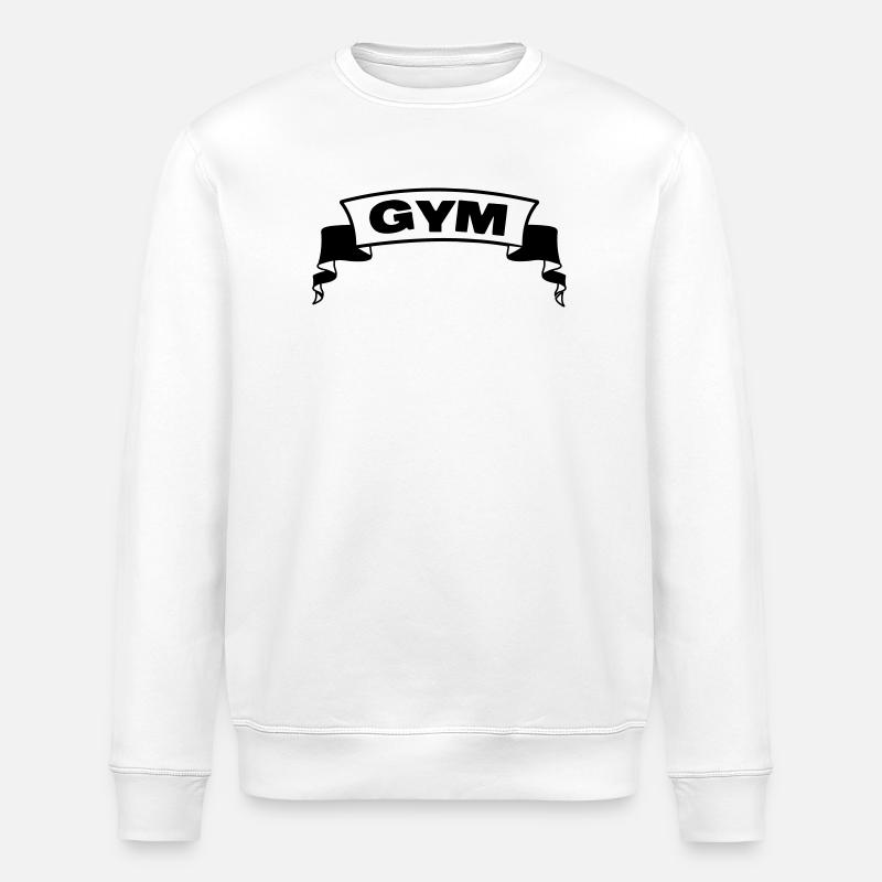 Bannière de gym gym - Sweat bio ROLLER Stanley/Stella Unisexe - blanc