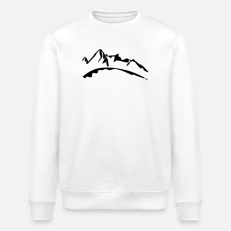 Alpes - Sweat bio ROLLER Stanley/Stella Unisexe - blanc