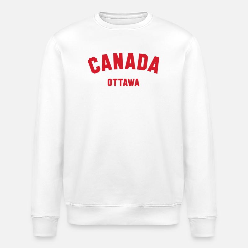 OTTAWA, Canada Kanada - Stanley/Stella Unisex Bio-Sweatshirt ROLLER - Weiß
