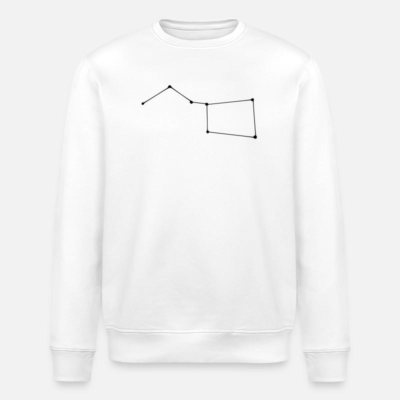 Constellation Big Dipper - Stanley/Stella ROLLER Unisex Organic Sweatshirt - white