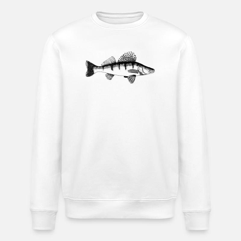 Zander Motiv - Stanley/Stella Unisex Bio-Sweatshirt ROLLER - Weiß