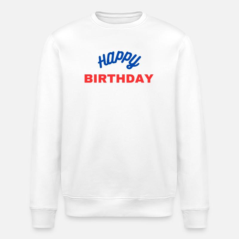 Joyeux anniversaire classique - Sweat bio ROLLER Stanley/Stella Unisexe - blanc